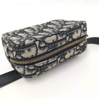 Dior Oblique Jacquard Waist Bag Canvas Navy — view 7