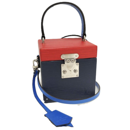 Louis Vuitton Bleecker Box 2-Way Bag Epi Red Navy Blue