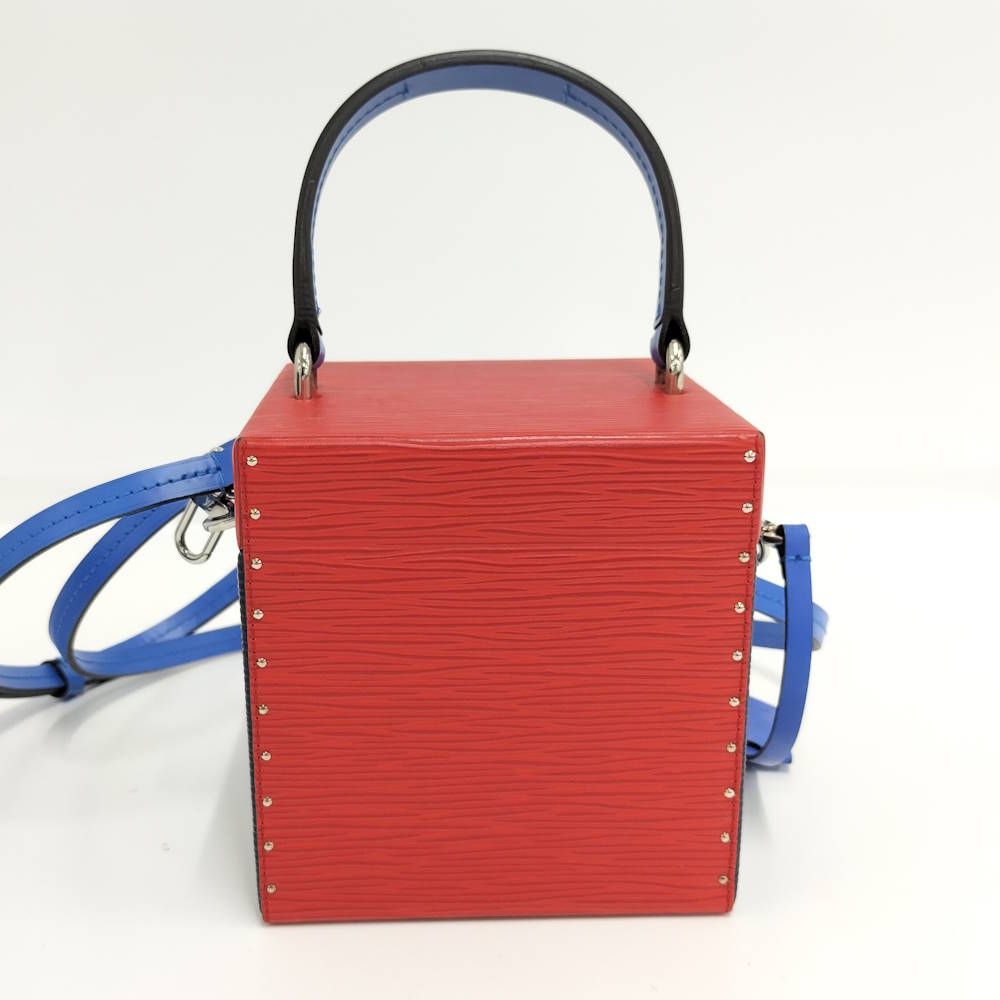 Louis Vuitton Bleecker Box 2-Way Bag Epi Red Navy Blue — view 2