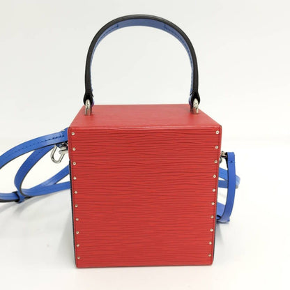 Louis Vuitton Bleecker Box 2-Way Bag Epi Red Navy Blue — view 2