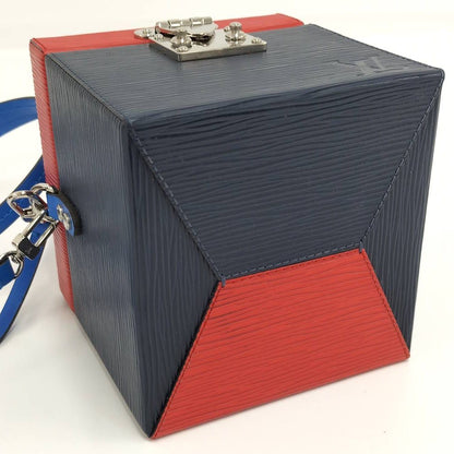 Louis Vuitton Bleecker Box 2-Way Bag Epi Red Navy Blue — view 4