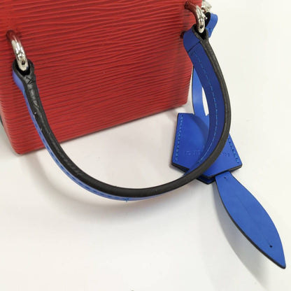 Louis Vuitton Bleecker Box 2-Way Bag Epi Red Navy Blue — view 5