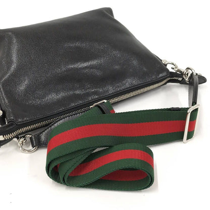 Gucci Shoulder Bag Brera Sherry Line Black Leather — view 6