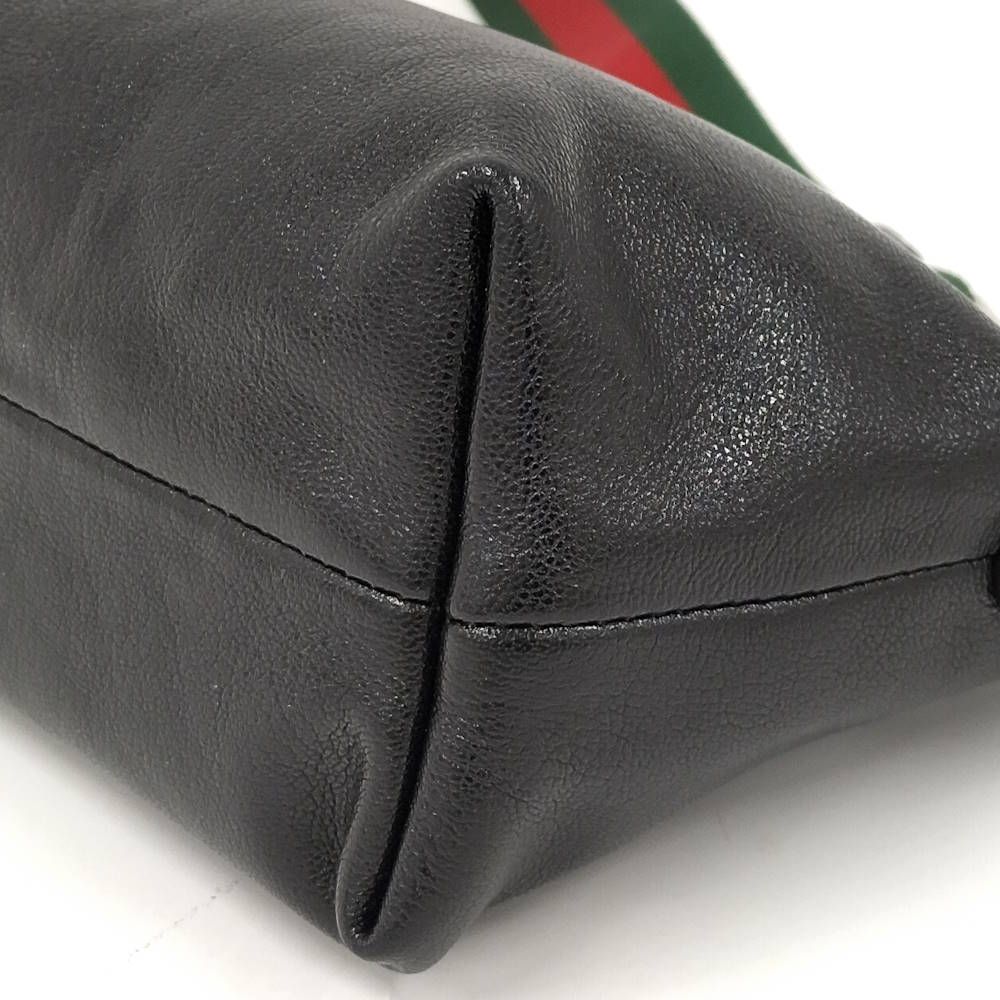 Gucci Shoulder Bag Brera Sherry Line Black Leather — view 5