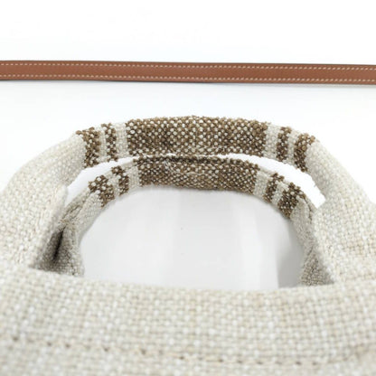 Celine Small Cabas Thais 2-Way Bag Canvas Beige — view 5