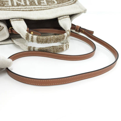 Celine Small Cabas Thais 2-Way Bag Canvas Beige — view 6