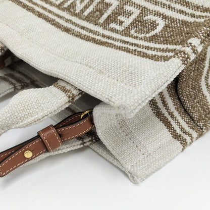 Celine Small Cabas Thais 2-Way Bag Canvas Beige — view 7