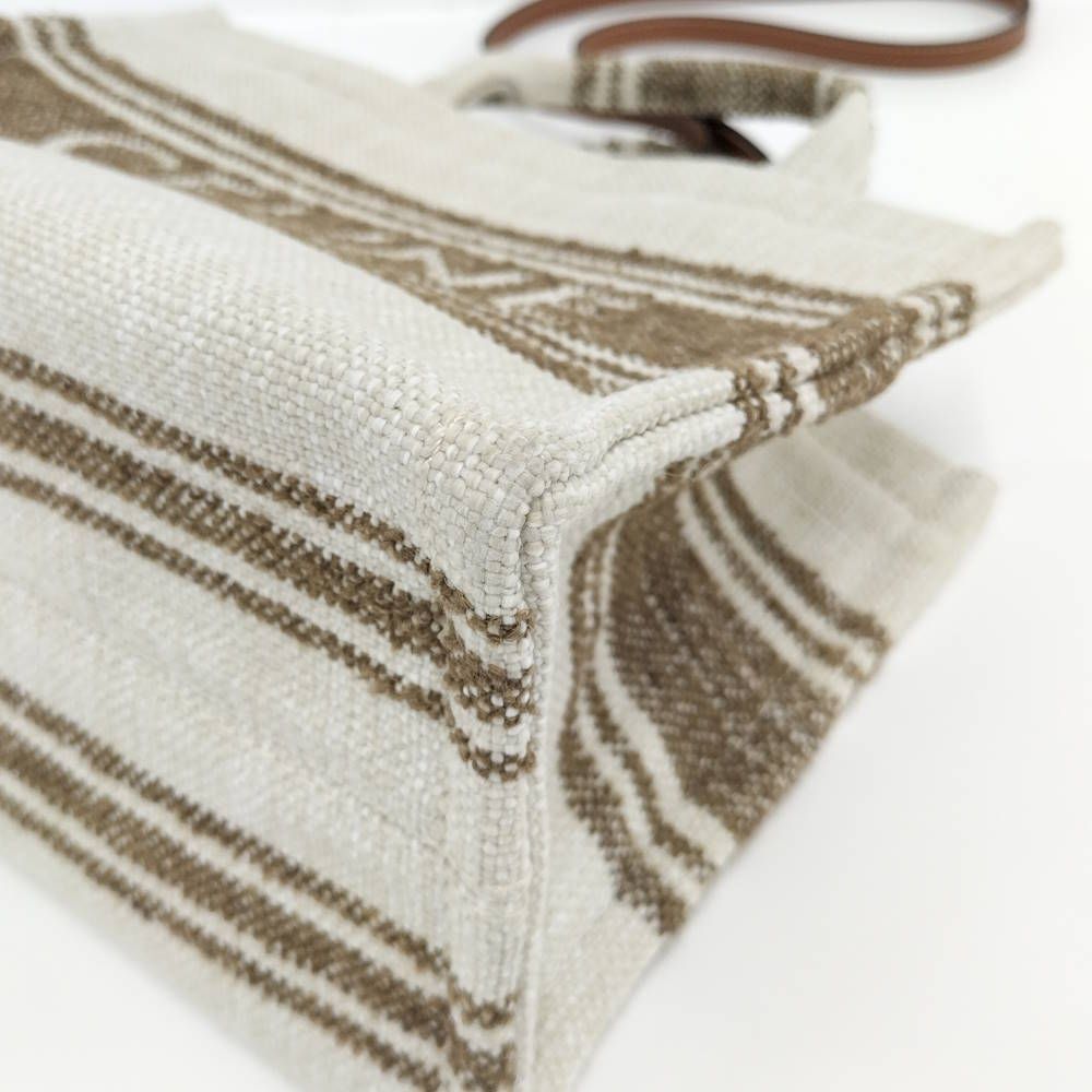 Celine Small Cabas Thais 2-Way Bag Canvas Beige — view 3