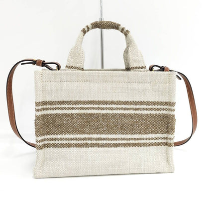 Celine Small Cabas Thais 2-Way Bag Canvas Beige — view 2