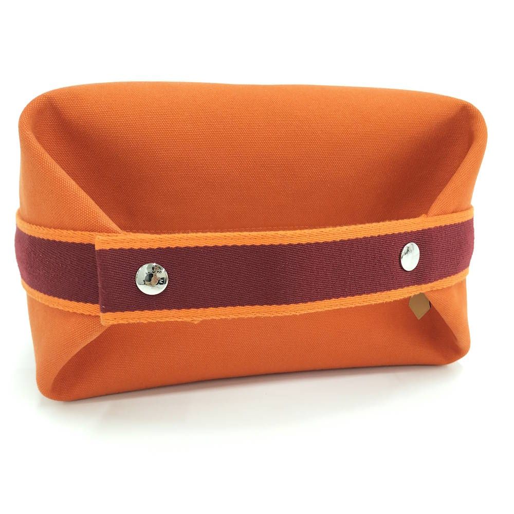 Hermes Brid-A-Brac Pouch Canvas Orange — view 4