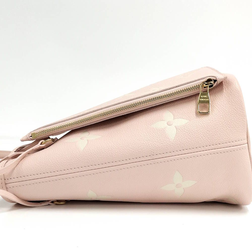 Louis Vuitton Neverfull MM Monogram Empreinte Rose Trianon Cream — view 6