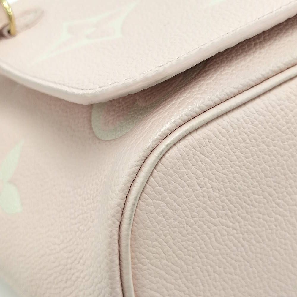 Louis Vuitton Neverfull MM Monogram Empreinte Rose Trianon Cream — view 3