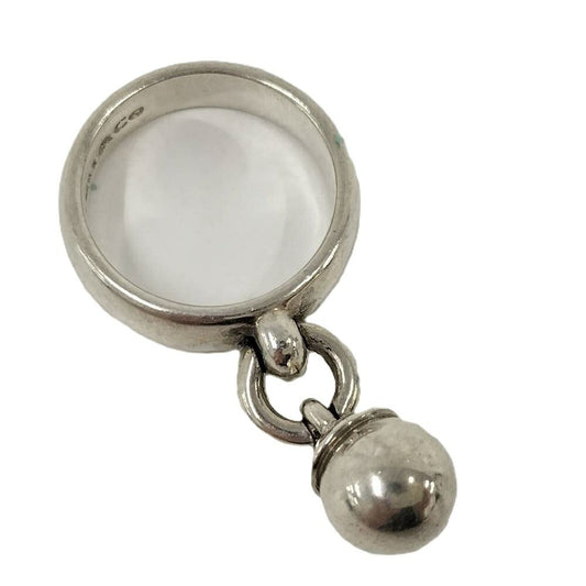Tiffany & Co Dangle Ball Ring 925 Sterling Silver
