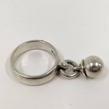 Tiffany & Co Dangle Ball Ring 925 Sterling Silver — view 4