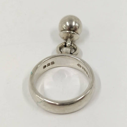 Tiffany & Co Dangle Ball Ring 925 Sterling Silver — view 3