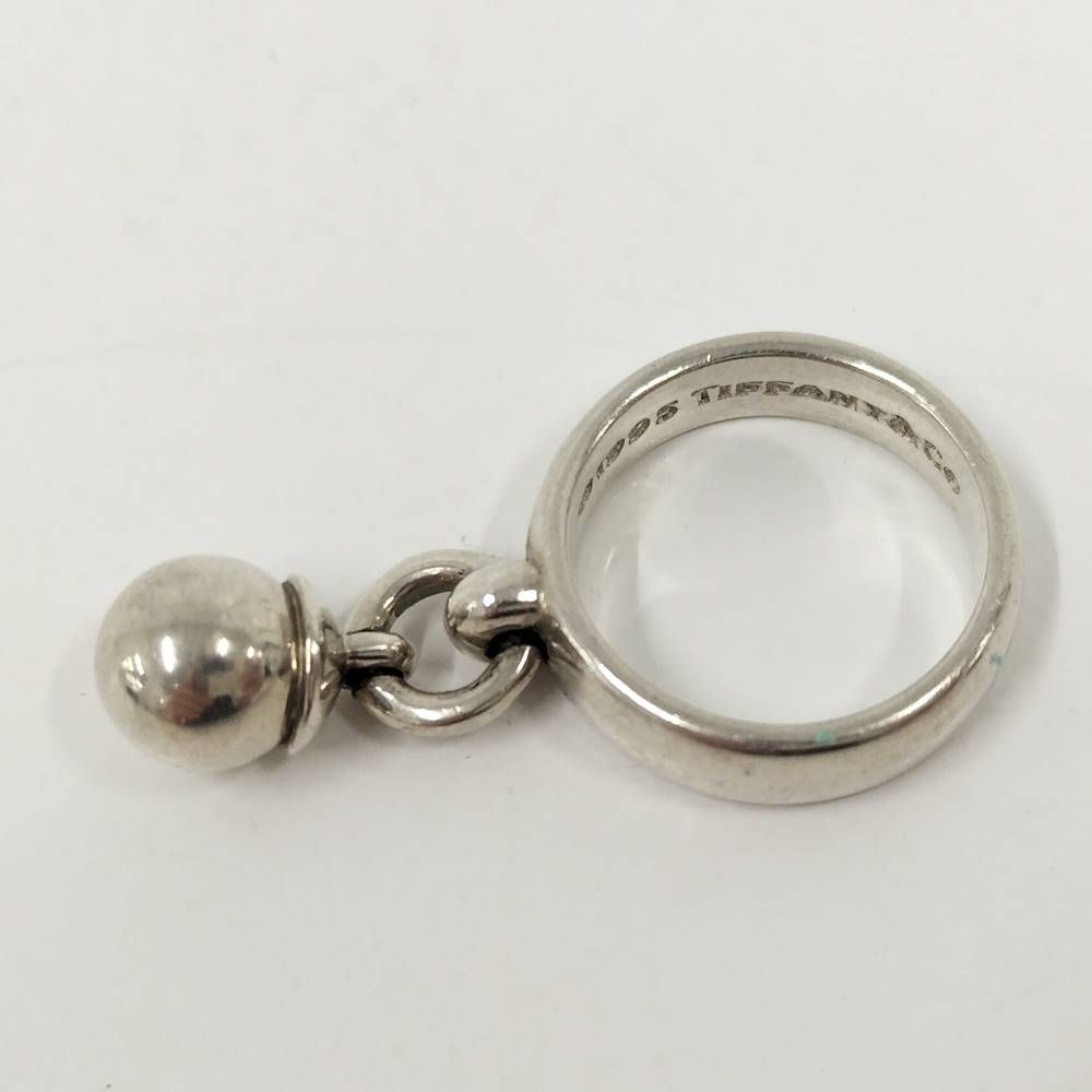 Tiffany & Co Dangle Ball Ring 925 Sterling Silver — view 2