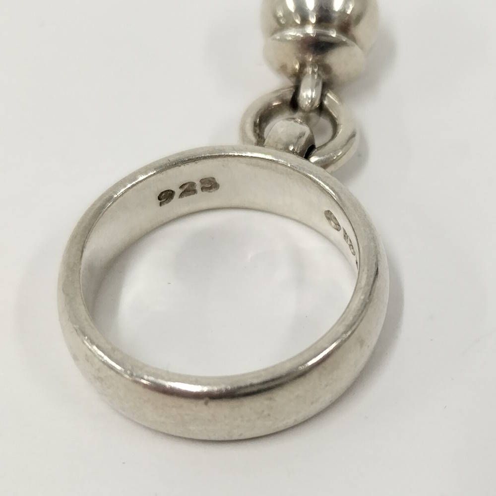 Tiffany & Co Dangle Ball Ring 925 Sterling Silver — view 5