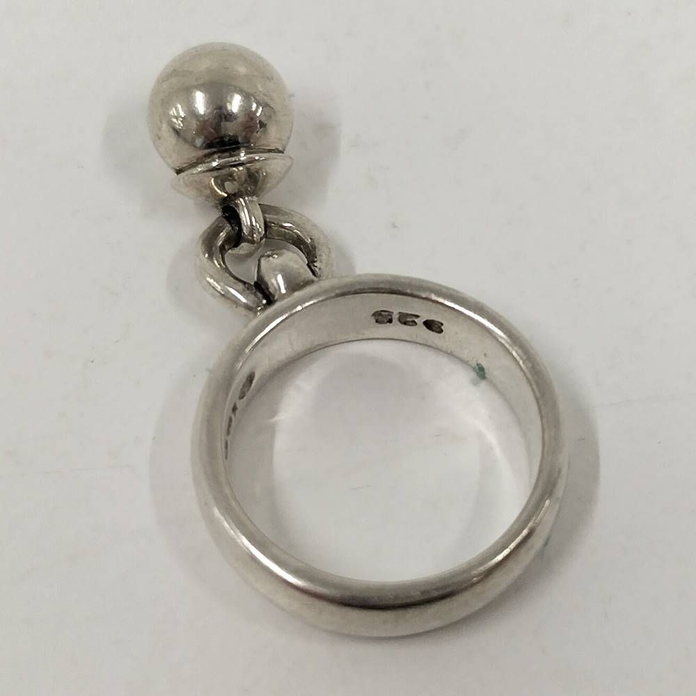 Tiffany & Co Dangle Ball Ring 925 Sterling Silver — view 6
