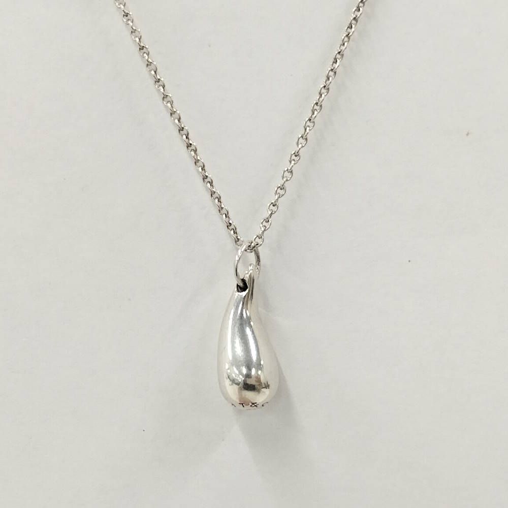 Tiffany & Co Teardrop Necklace Silver