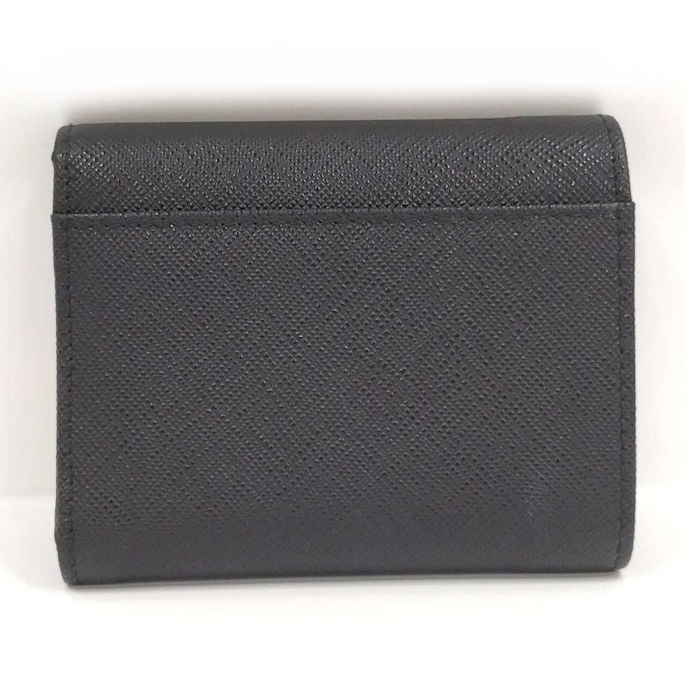 Prada Trifold Wallet Saffiano Leather Black — view 3