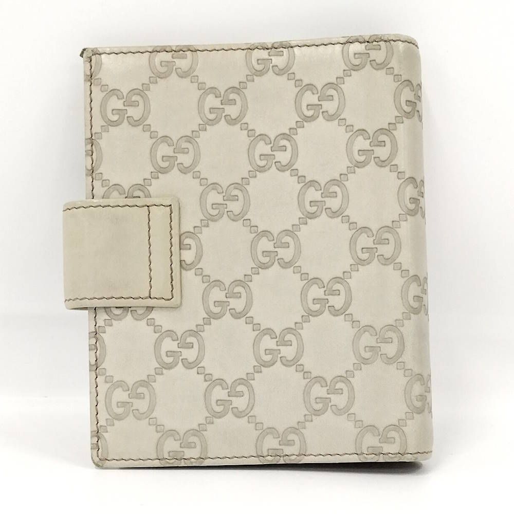 Gucci Notebook Cover Guccissima Leather Ivory Agenda — view 3