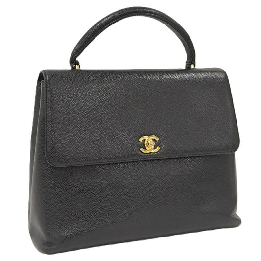 Chanel Handbag Caviar Leather Black
