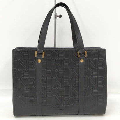 Celine Tote Bag Logo Black Leather — view 2