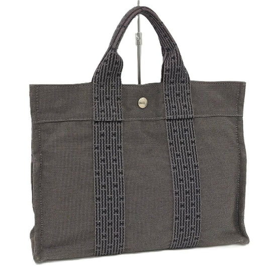 Hermes Herline Tote Bag Canvas Gray