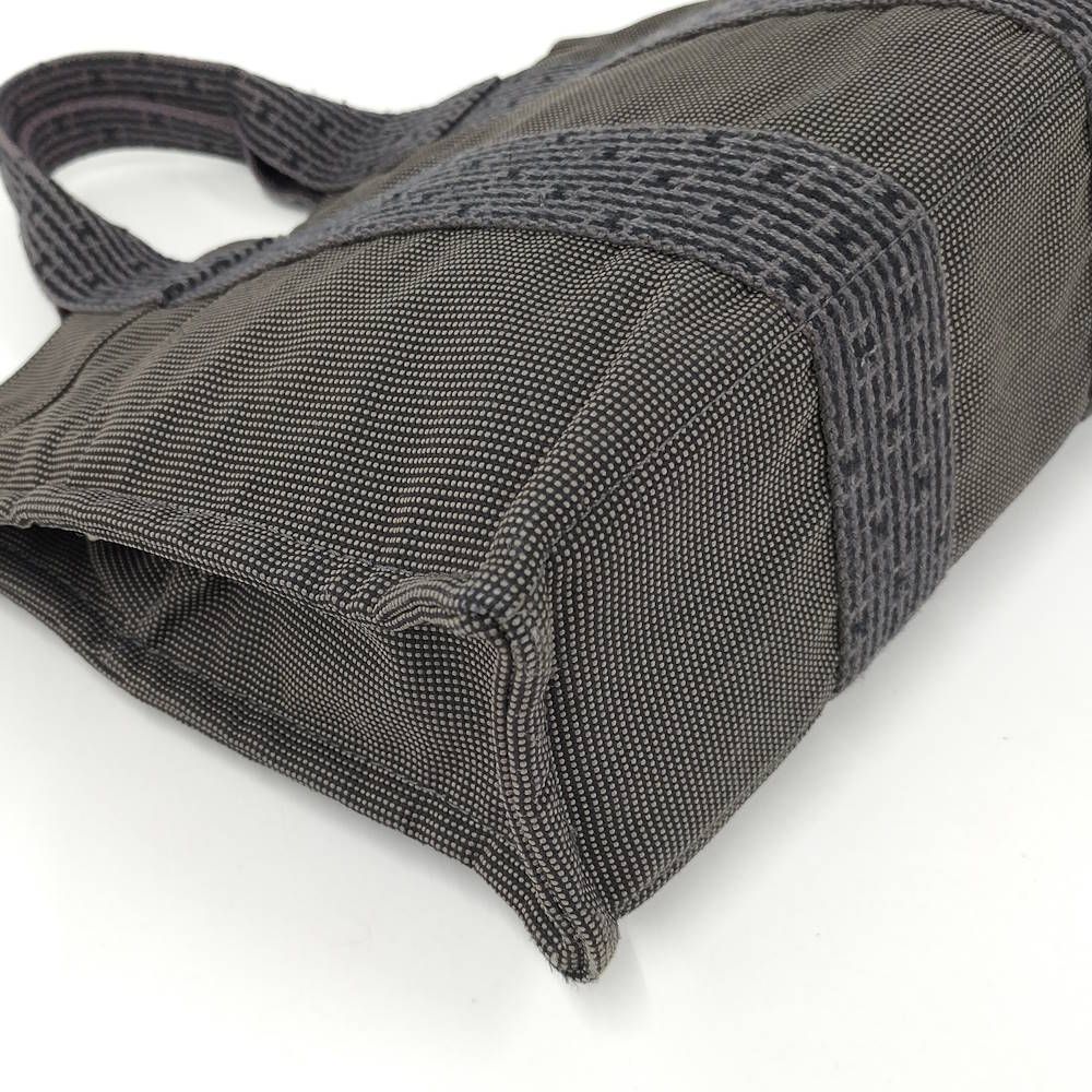 Hermes Herline Tote Bag Canvas Gray — view 4