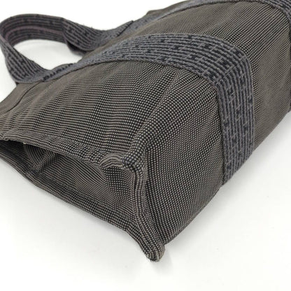 Hermes Herline Tote Bag Canvas Gray — view 4