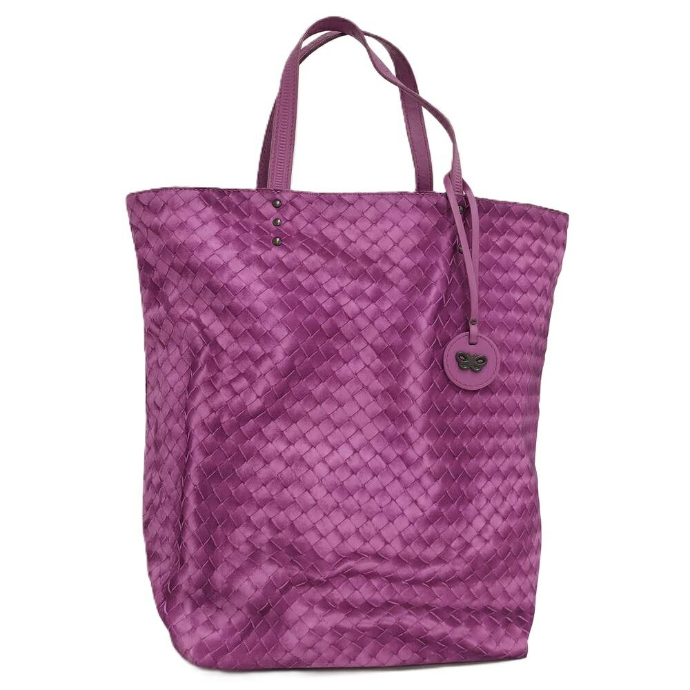 Bottega Veneta Tote Bag Intreccio Nylon Purple