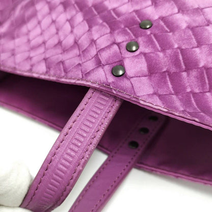 Bottega Veneta Tote Bag Intreccio Nylon Purple — view 7