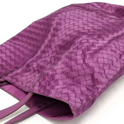 Bottega Veneta Tote Bag Intreccio Nylon Purple — view 3