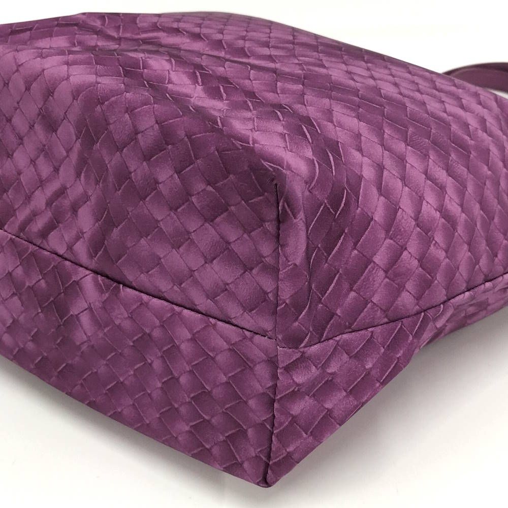 Bottega Veneta Tote Bag Intreccio Nylon Purple — view 5