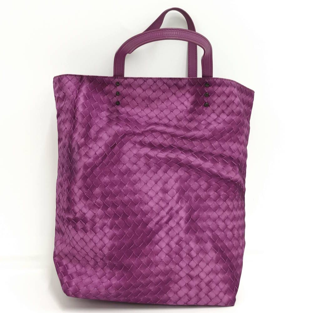 Bottega Veneta Tote Bag Intreccio Nylon Purple — view 2