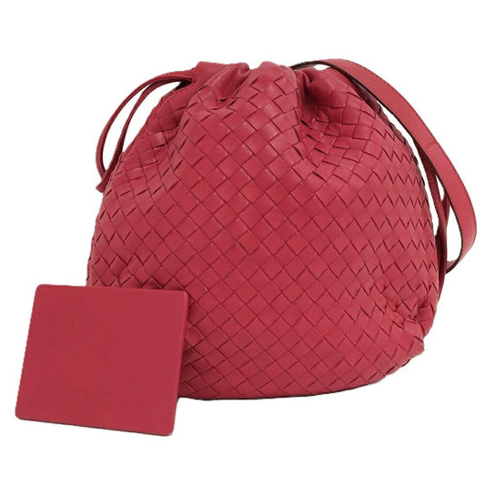 Bottega Veneta Drawstring Shoulder Bag Intrecciato Leather