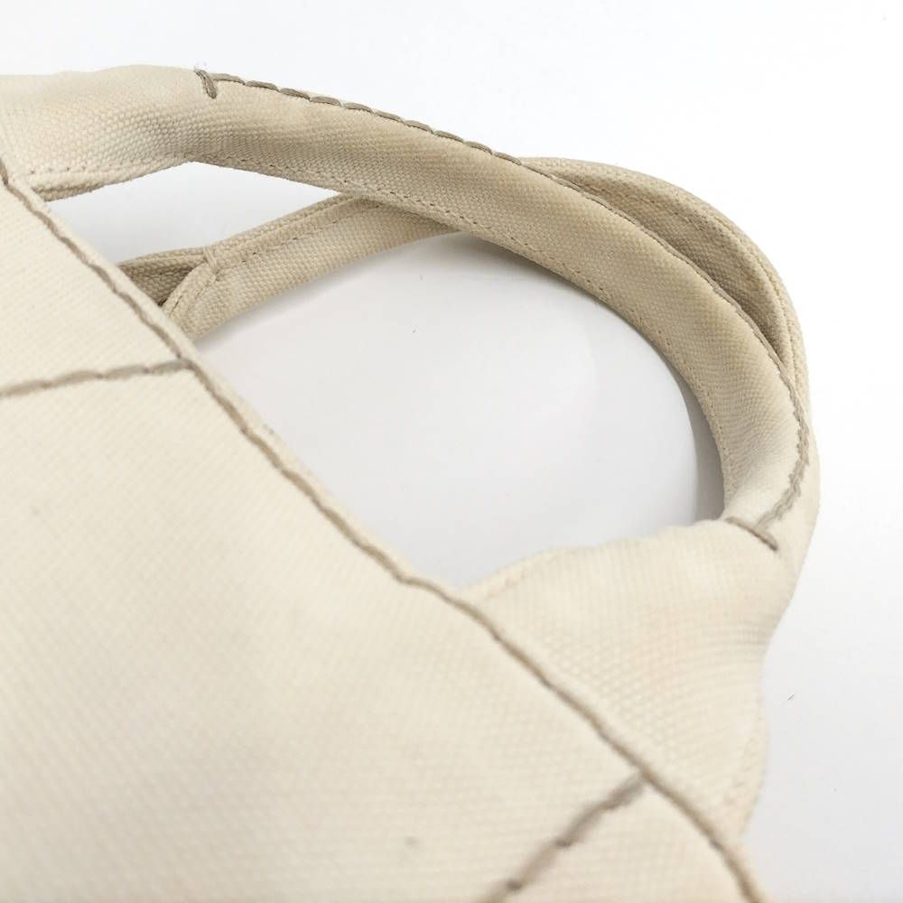 Prada Handbag Canapa Tote Canvas Ivory — view 5