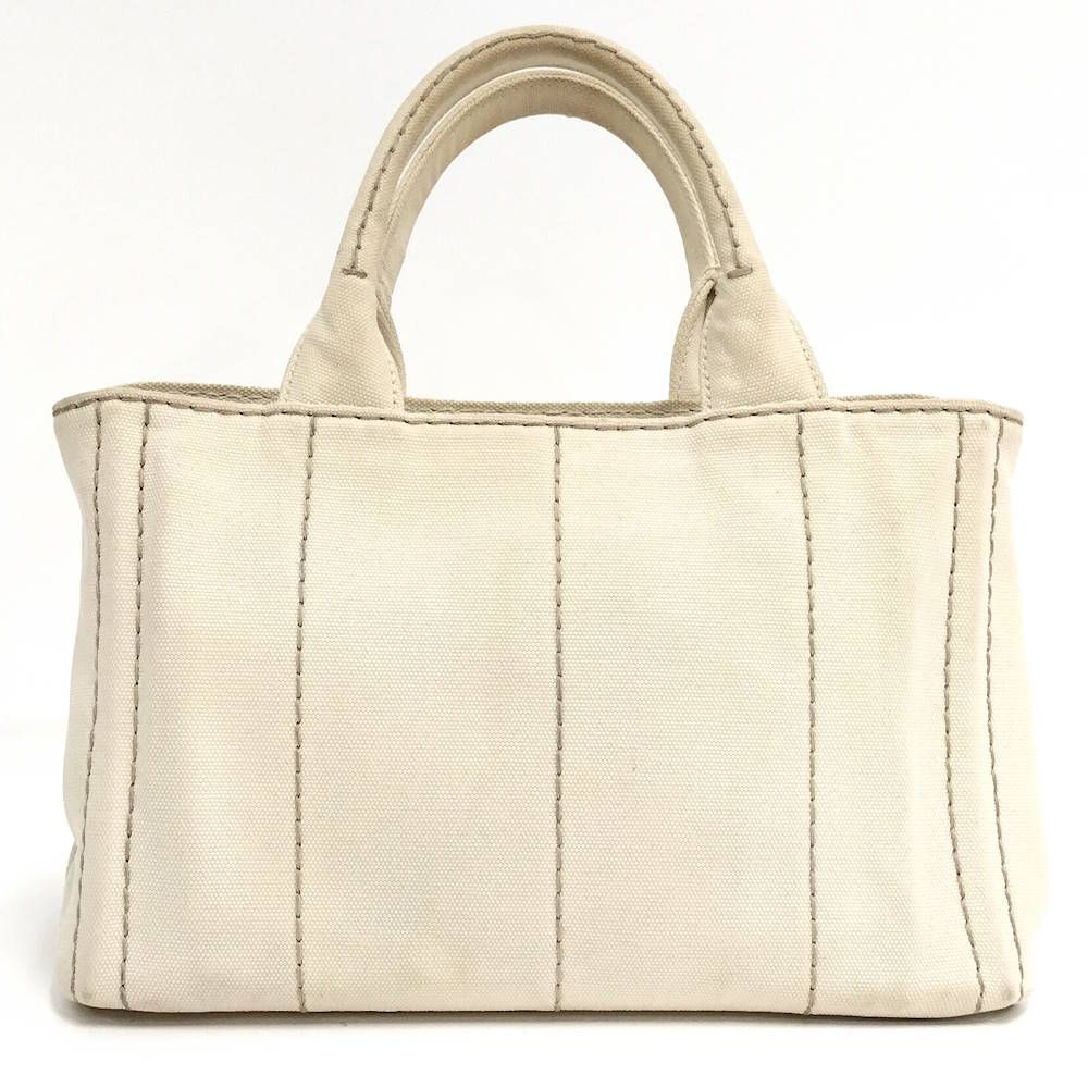 Prada Handbag Canapa Tote Canvas Ivory — view 2