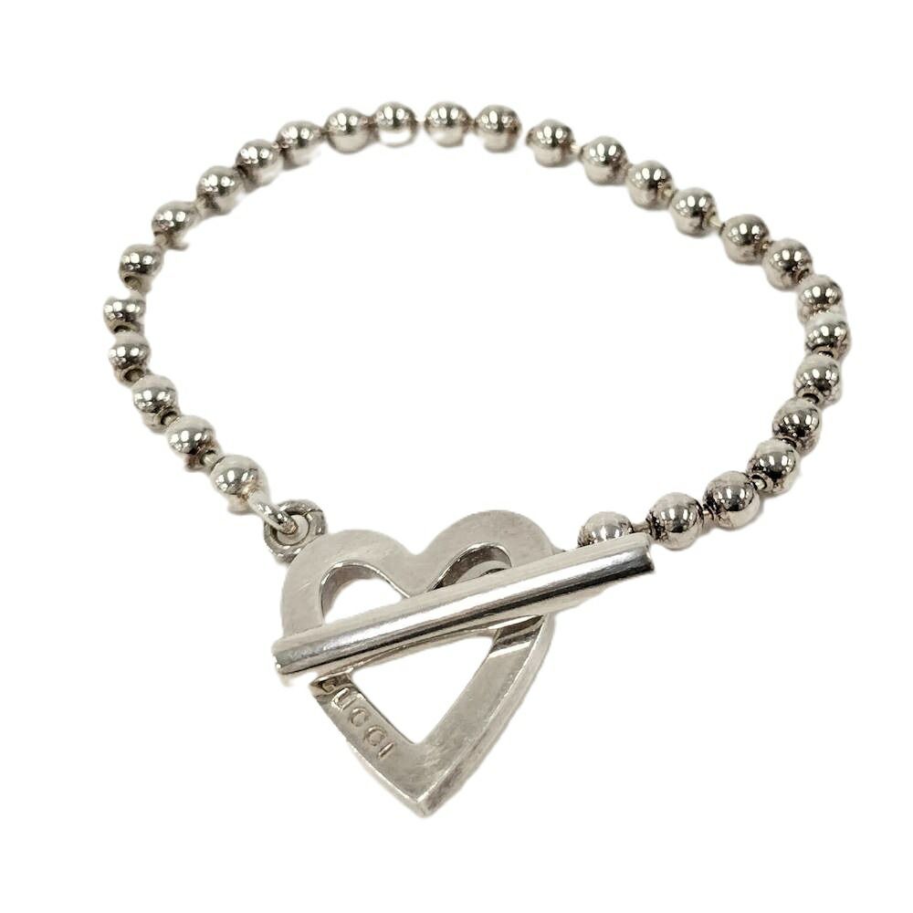 Gucci Open Heart Ball Chain Bracelet