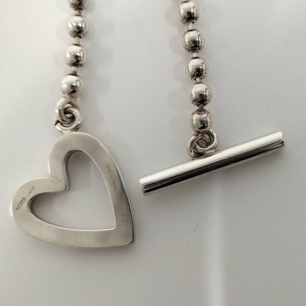 Gucci Open Heart Ball Chain Bracelet — view 6