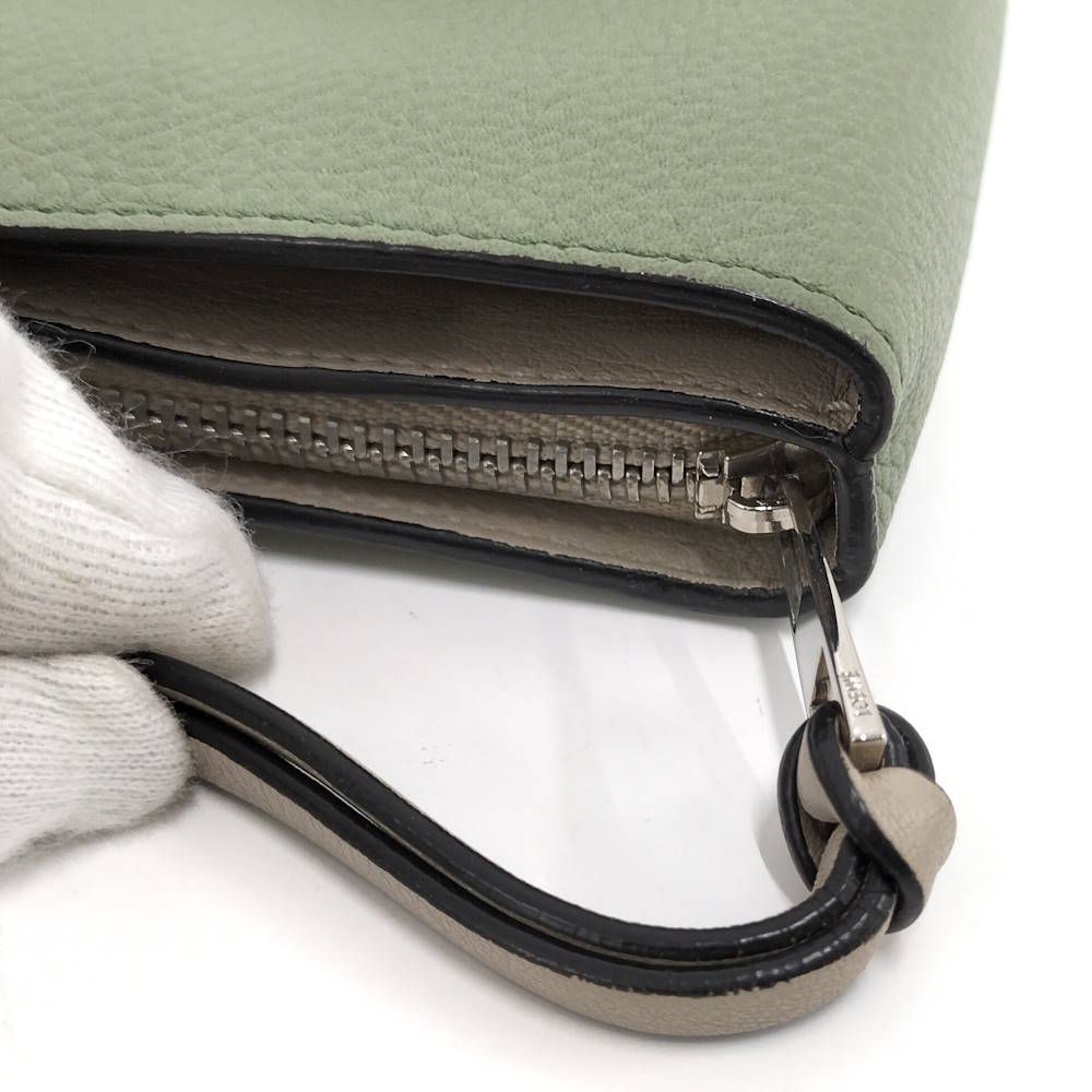 Loewe Bifold Wallet Anagram Leather Green — view 5