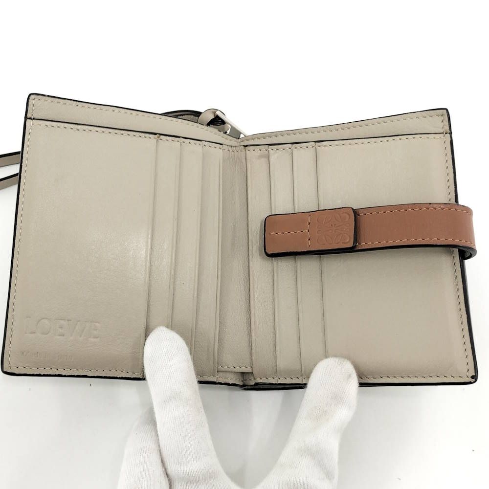 Loewe Bifold Wallet Anagram Leather Green — view 2