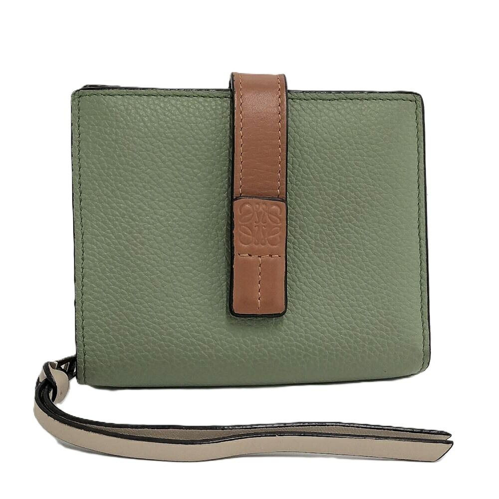 Loewe Bifold Wallet Anagram Leather Green