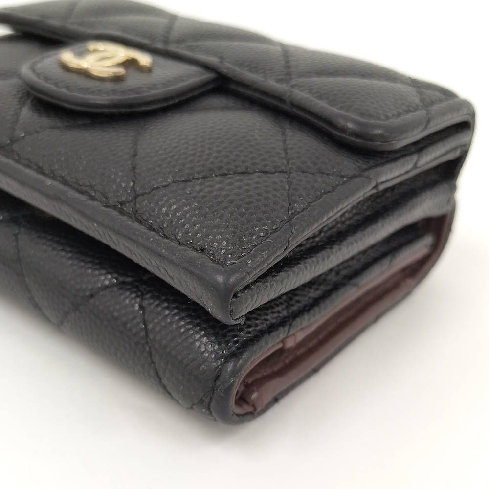 Chanel Classic Small Flap Wallet Caviar Leather — view 4