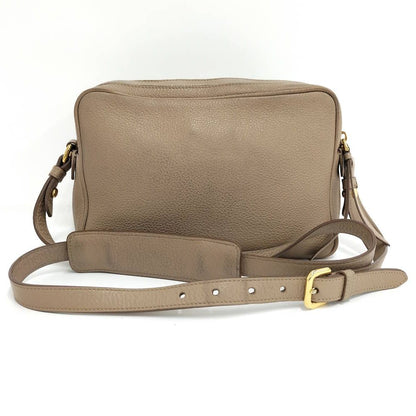 Prada Zipper Shoulder Bag Leather Beige — view 2