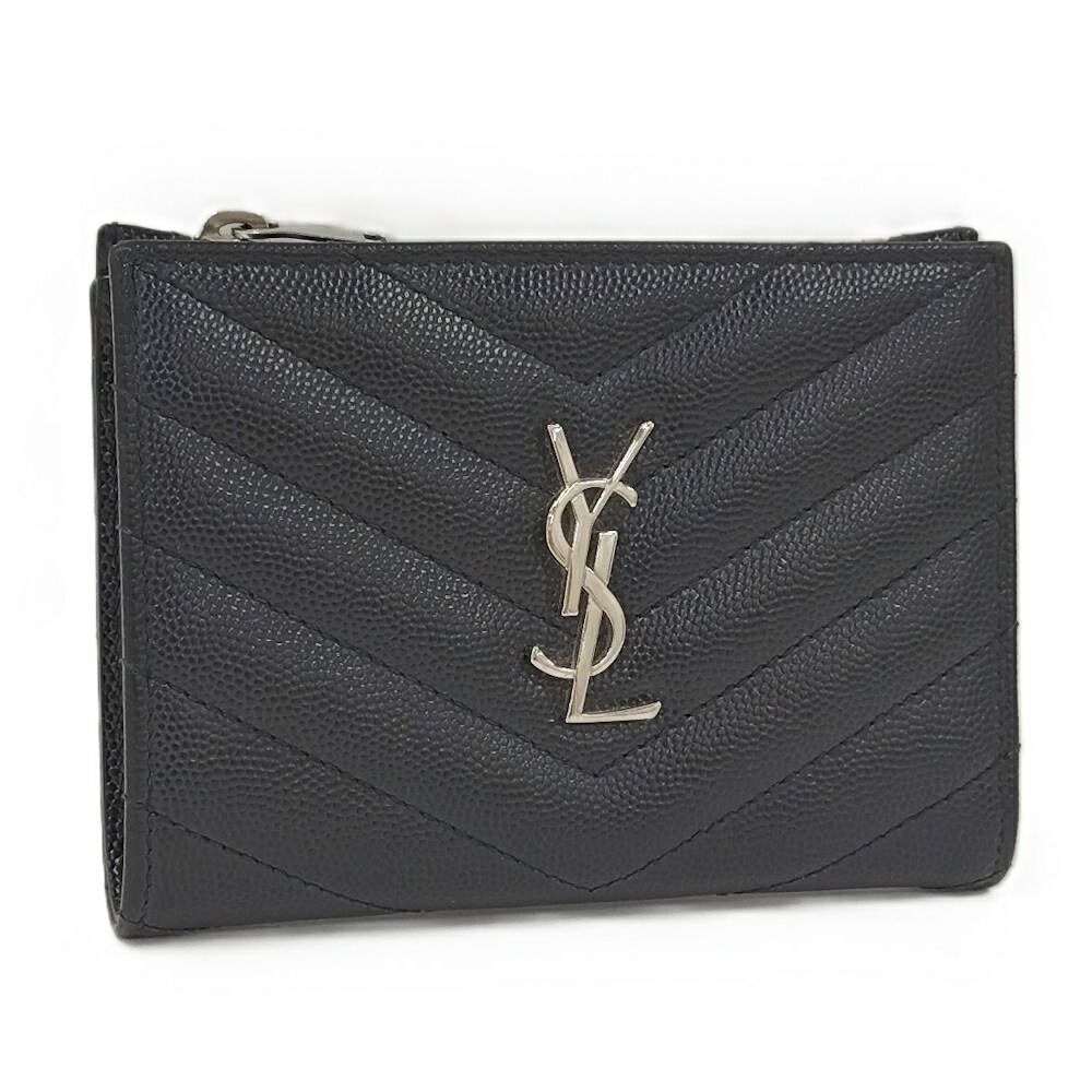 Saint Laurent Compact Wallet Leather Black