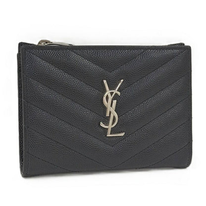 Saint Laurent Compact Wallet Leather Black