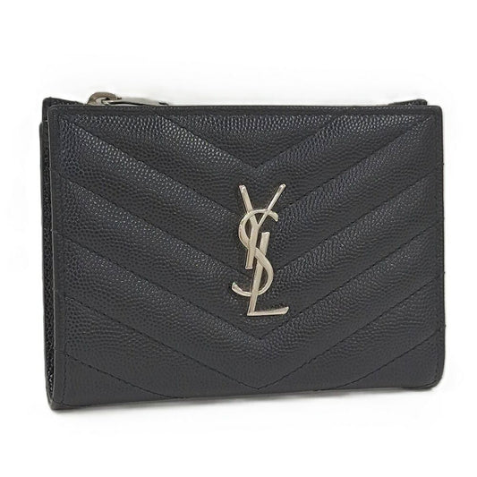 Saint Laurent Compact Wallet Leather Black