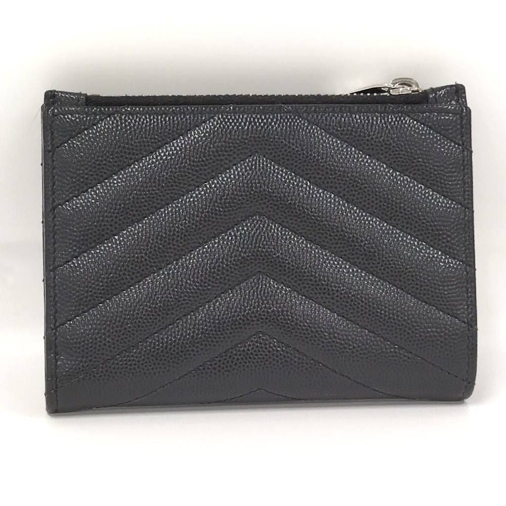 Saint Laurent Compact Wallet Leather Black — view 3