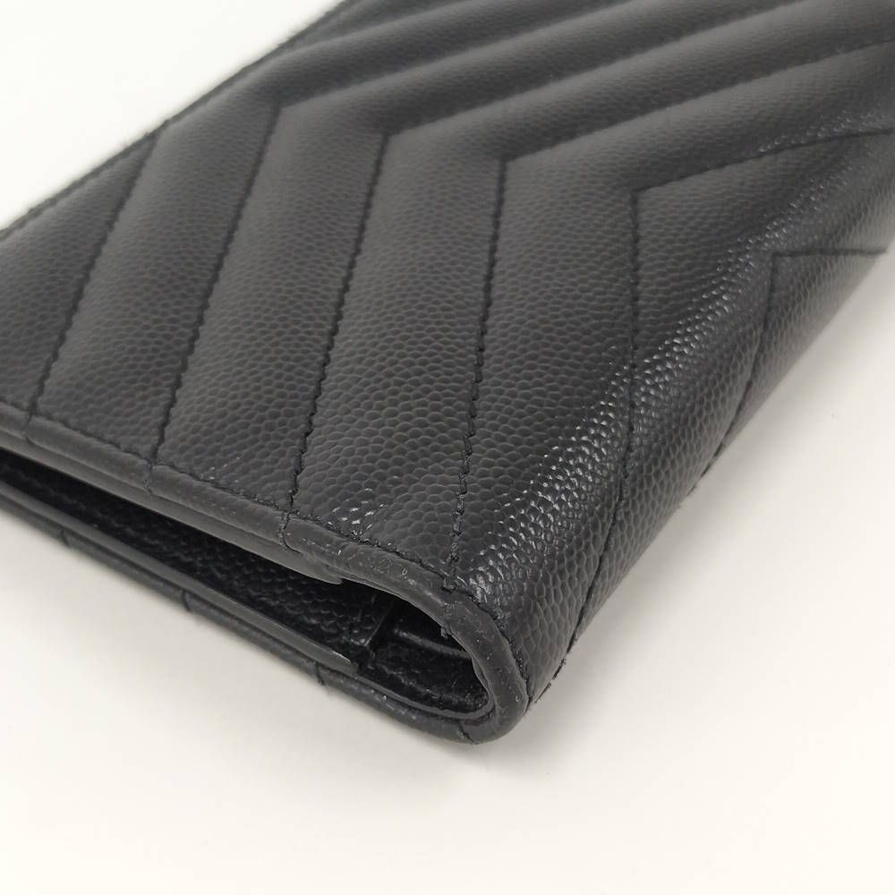 Saint Laurent Compact Wallet Leather Black — view 4